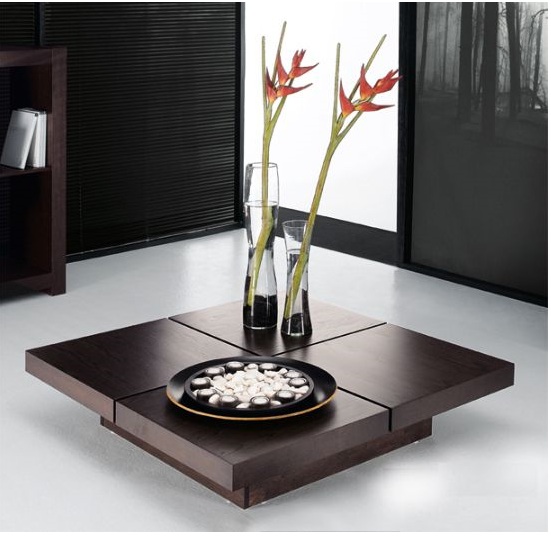 Misaki Wood Modern Furniture Coffee Table  Home Furniture Stock