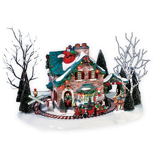Christmas Lane Series Animated Snow Village, Santa's Wonderland House